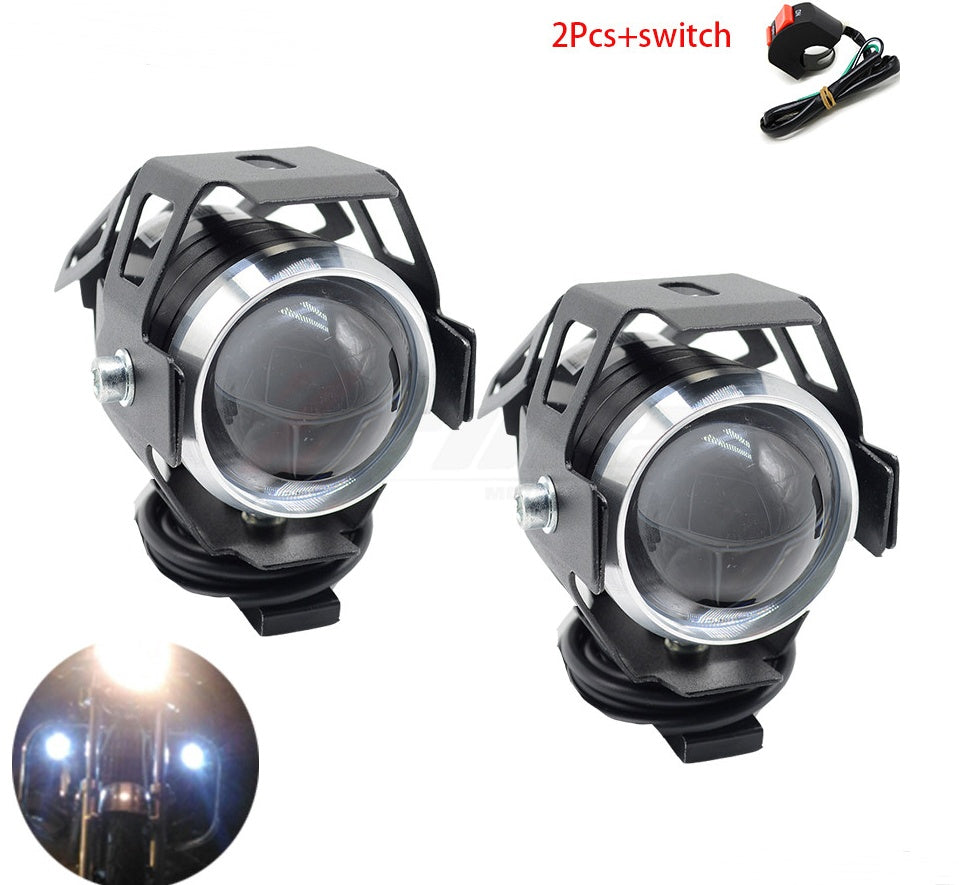 Waterproof LED Motorcycle Headlight Auxiliary Spotlight U5