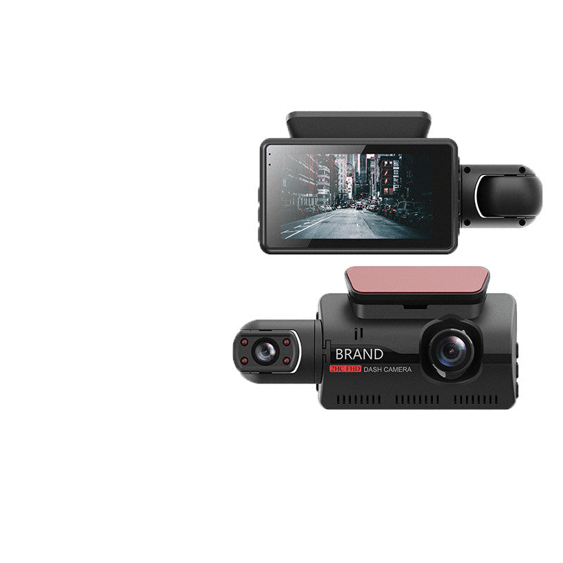 Hidden Dash Cam 3-Inch IPS Screen Front HD Rear Night Vision Recording