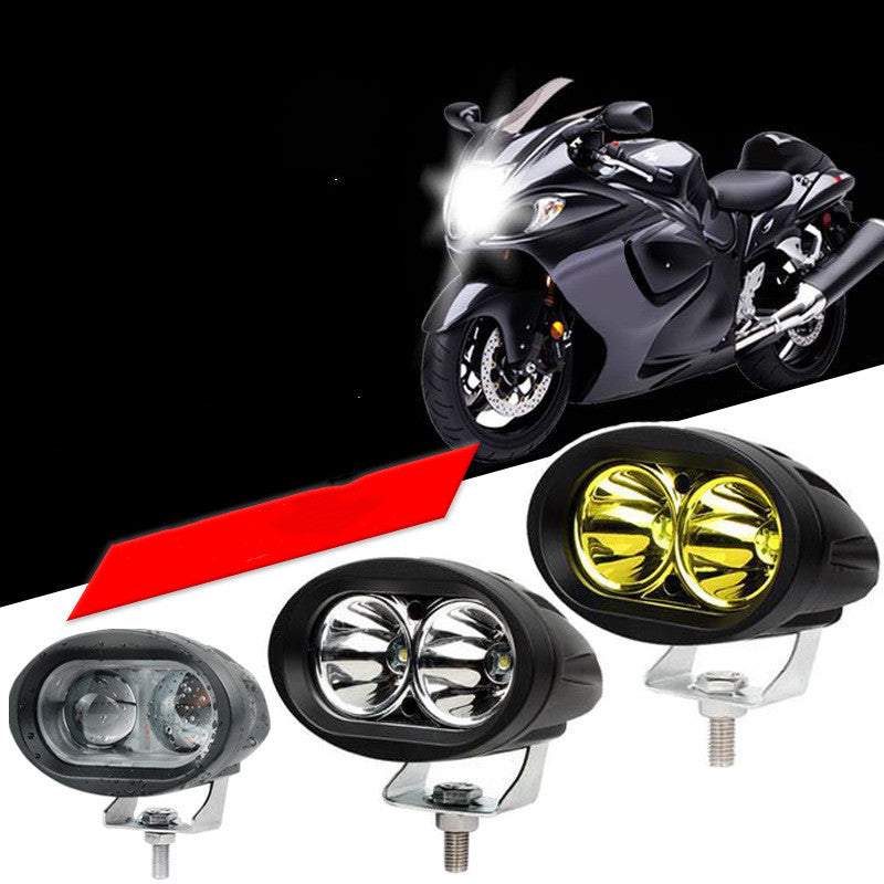Motorcycle LED Spotlight Electric Car Headlight Battery Powered