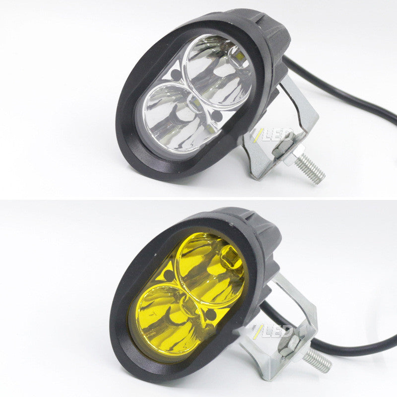 Motorcycle LED Spotlight Electric Car Headlight Battery Powered
