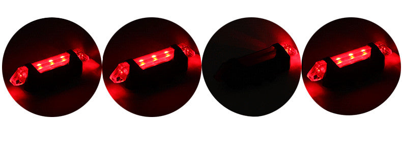 USB Rechargeable Bike Bicycle LED Light Front & Rear Safety Set