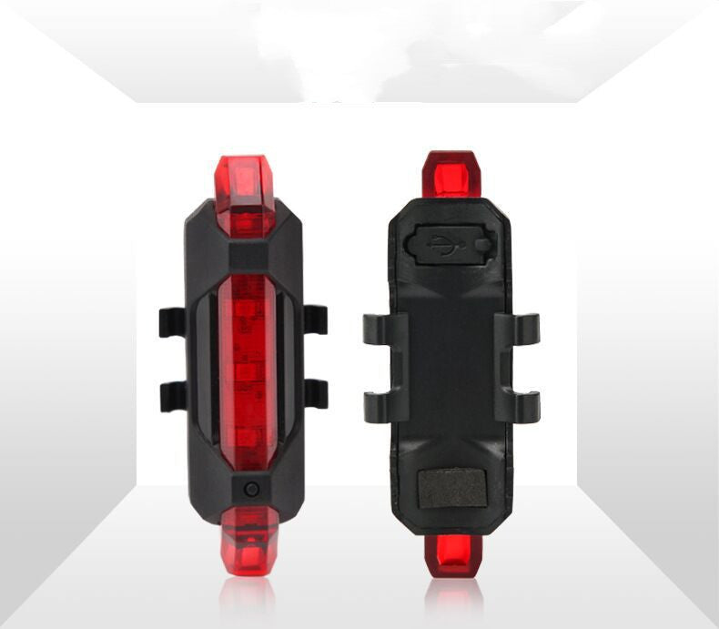USB Rechargeable Bike Bicycle LED Light Front & Rear Safety Set