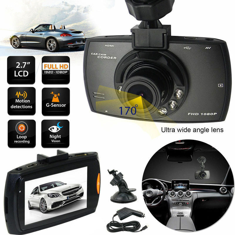 1080P HD Car Dash Cam with Night Vision DVR Camera