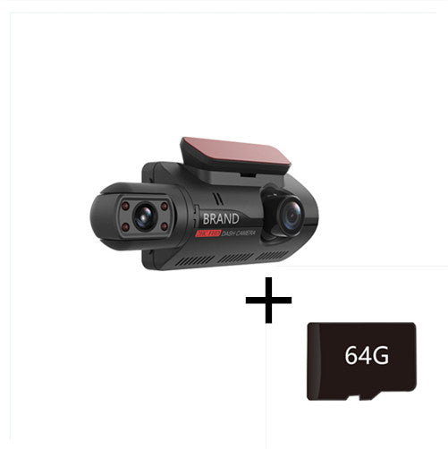 Hidden Dash Cam 3-Inch IPS Screen Front HD Rear Night Vision Recording