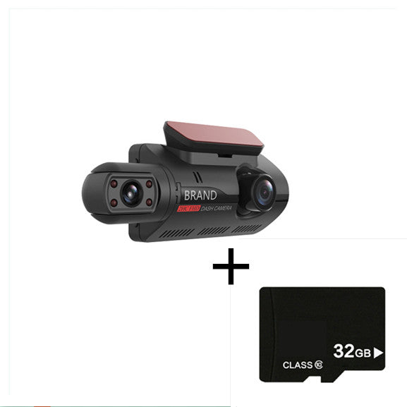 Hidden Dash Cam 3-Inch IPS Screen Front HD Rear Night Vision Recording