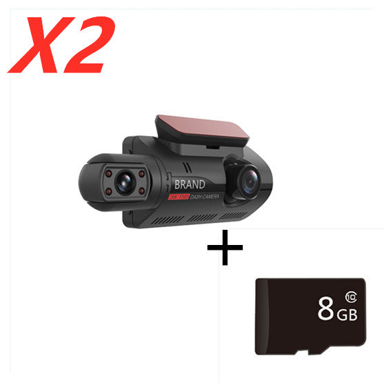 Hidden Dash Cam 3-Inch IPS Screen Front HD Rear Night Vision Recording