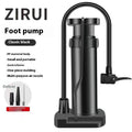 Paddle For Motorcycle High Pressure Portable Automobile Air foot pump in classic black with multi-purpose air nozzle.