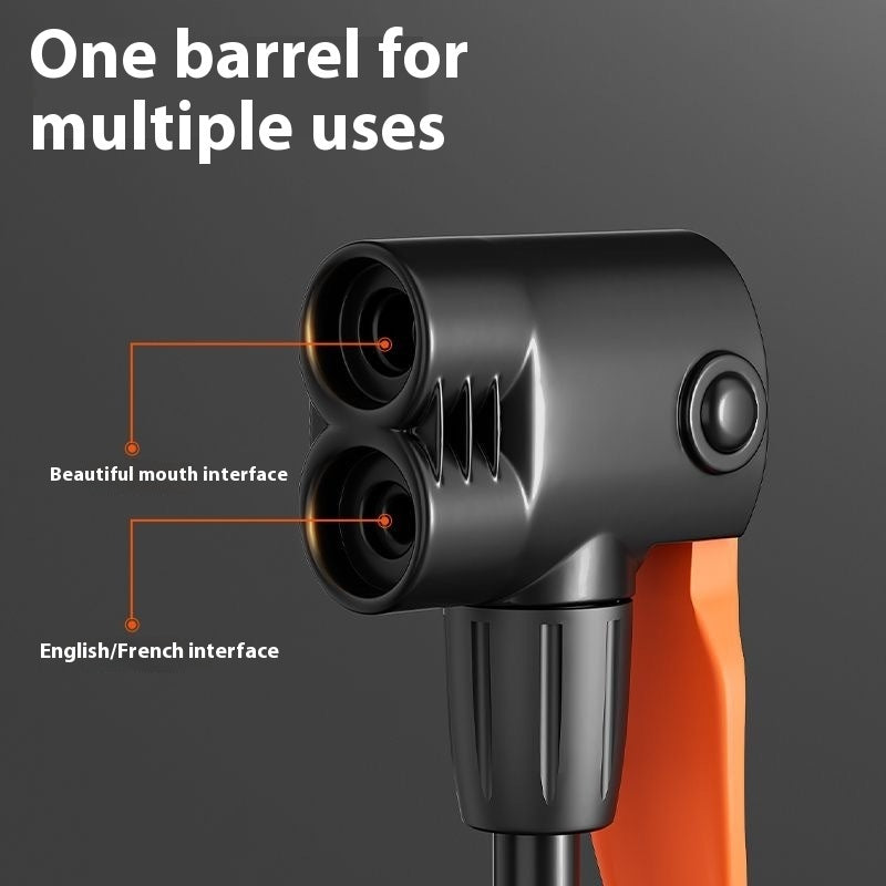 Paddle For Motorcycle High Pressure Portable Automobile Air showing its versatile barrel with multiple interface options.