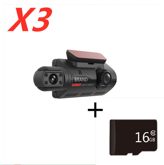 Hidden Dash Cam 3-Inch IPS Screen Front HD Rear Night Vision Recording
