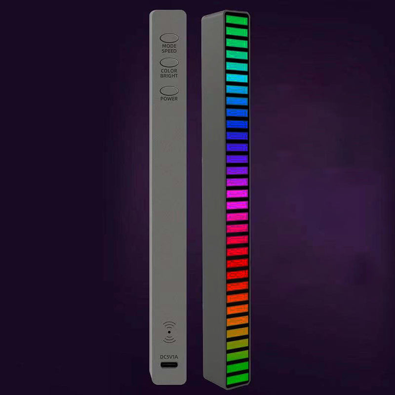 RGB Voice Activated Music Rhythm Light 32 LED Car Ambient Lamp