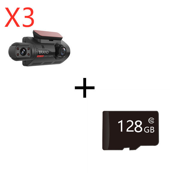 Hidden Dash Cam 3-Inch IPS Screen Front HD Rear Night Vision Recording