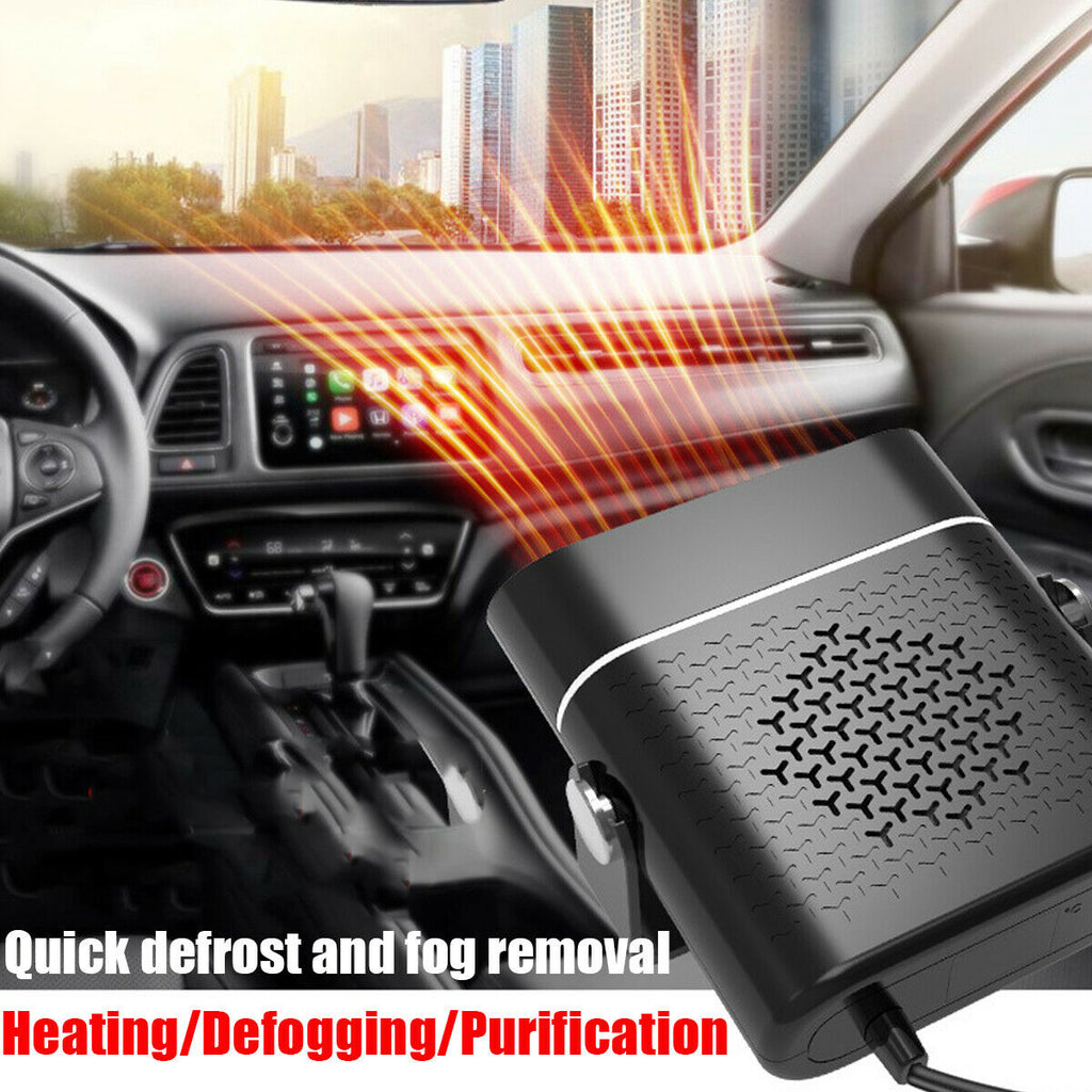 3-in-1 Car Heater Fan with Defogger & Defroster