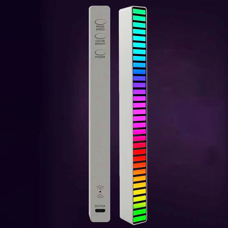 RGB Voice Activated Music Rhythm Light 32 LED Car Ambient Lamp