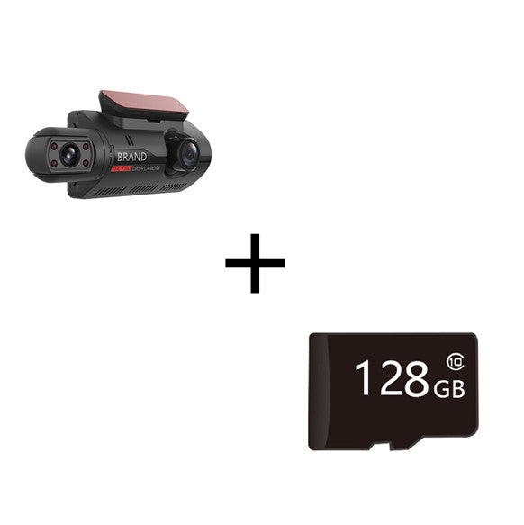 Hidden Dash Cam 3-Inch IPS Screen Front HD Rear Night Vision Recording