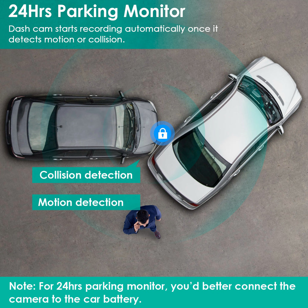 3 Channel Dash Cam Front Inside Rear Car DVR Recorder